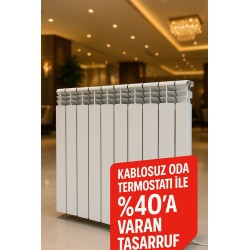 ELEKTRİKLİ DÖKÜM ALÜMİNYUM RADYATÖR (KABLOSUZ ODA TERMOSTATLI)