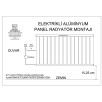 ELEKTRİKLİ ALÜMİNYUM RADYATÖR (KABLOSUZ ODA TERMOSTATLI)