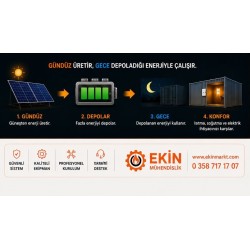 ŞEBEKE ELEKTRİĞİ DESTEKSİZ GES (HAZIR PAKET)-ISITMA & SOĞUTMA