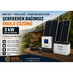 3 kW SOLAR ENERJİ SİSTEMİ...